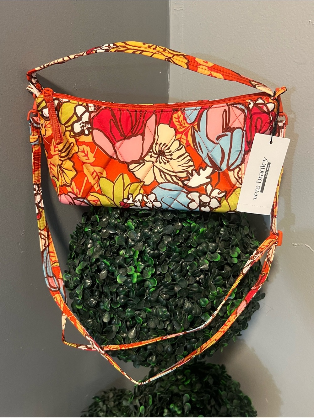 Vera Bradley Multicolor Orange Floral Crossbody